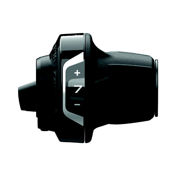 Mando Cambio Derecho Shimano SL-RV400-7R-LSET FA Revoshift Abrazadera 7v Optical Gear Display Negro