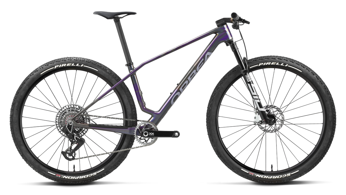 Bicicletas MTB XC Orbea Alma M-LTD 2027 Galactic Rainbow/Sunset Carbon View Gloss